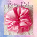 Light Pink Satin Scrunchies
