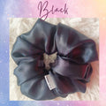 Black Satin Scrunchies
