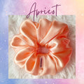 Apricot Satin Scrunchies