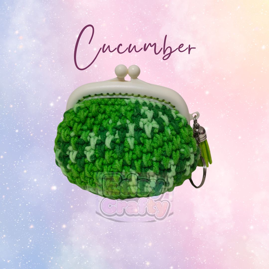 Cucumber Crochet Wallet