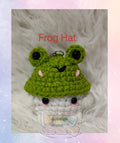 Frog Hat Mushroom Keychain