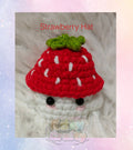 Strawberry Hat Mushroom Keychain